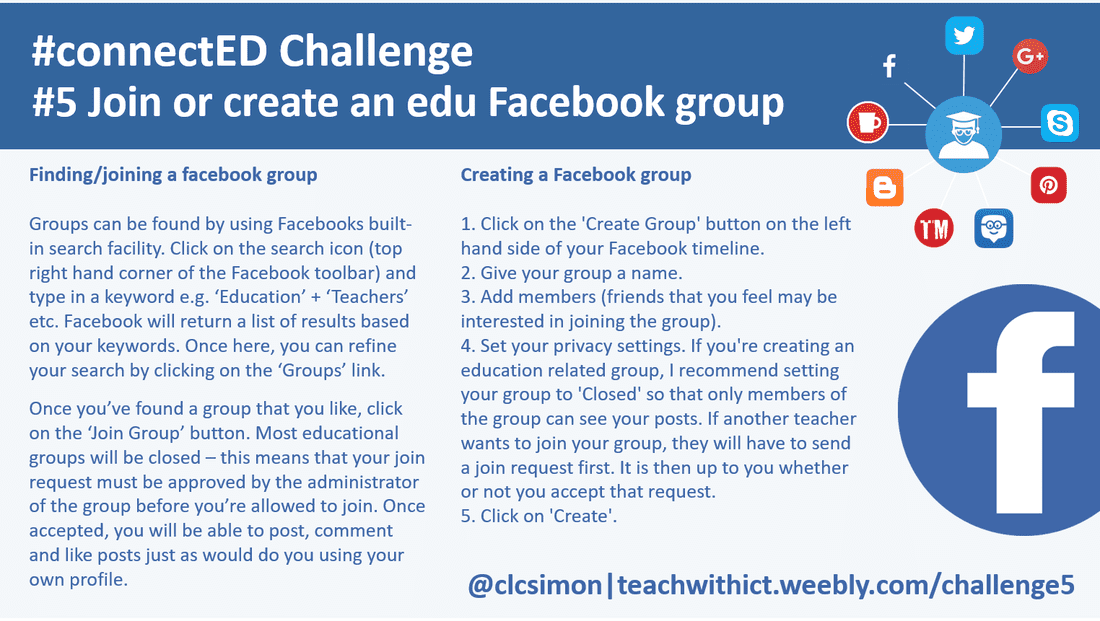 A guide for teacher on how to join education facebook groups